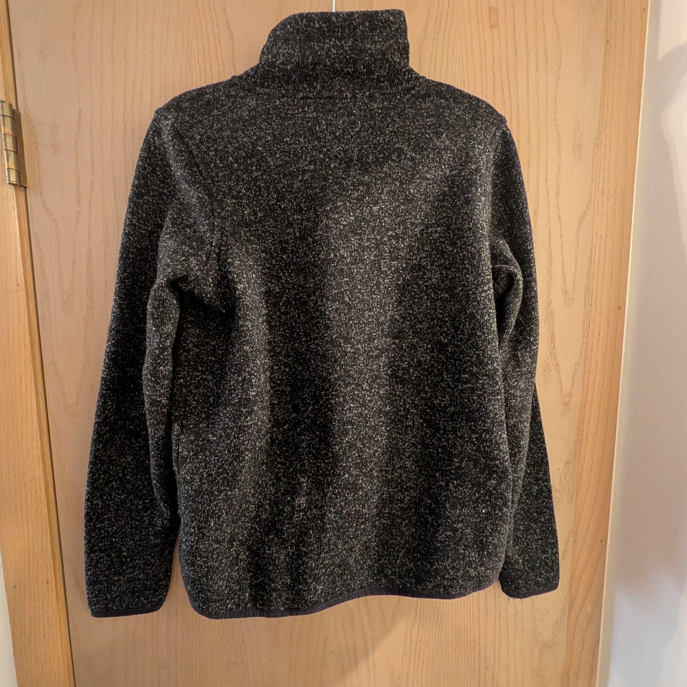 Thread + Supply Quarter-Zip Heathered Black Pullover - Picture 4 of 4